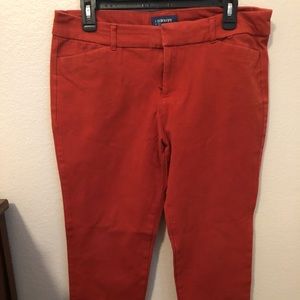 Old navy chino style cropped pants.